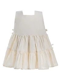 Little Girl's Tiered Ribbon Sleeveless Dress