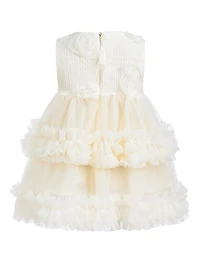 Baby Girl's Flower Layered Tulle Dress