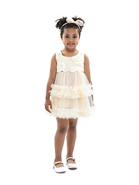 Baby Girl's Flower Layered Tulle Dress