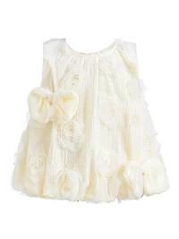 Baby Girl's Bow Flower Sleeveless Dress
