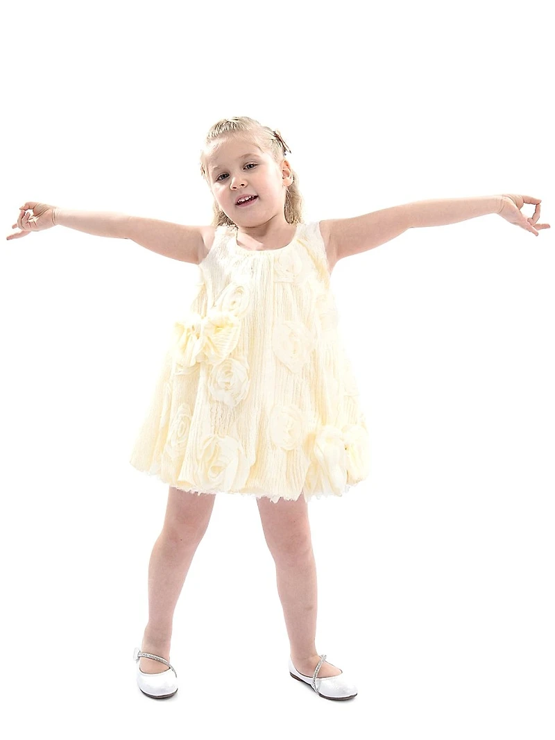 Baby Girl's Bow Flower Sleeveless Dress