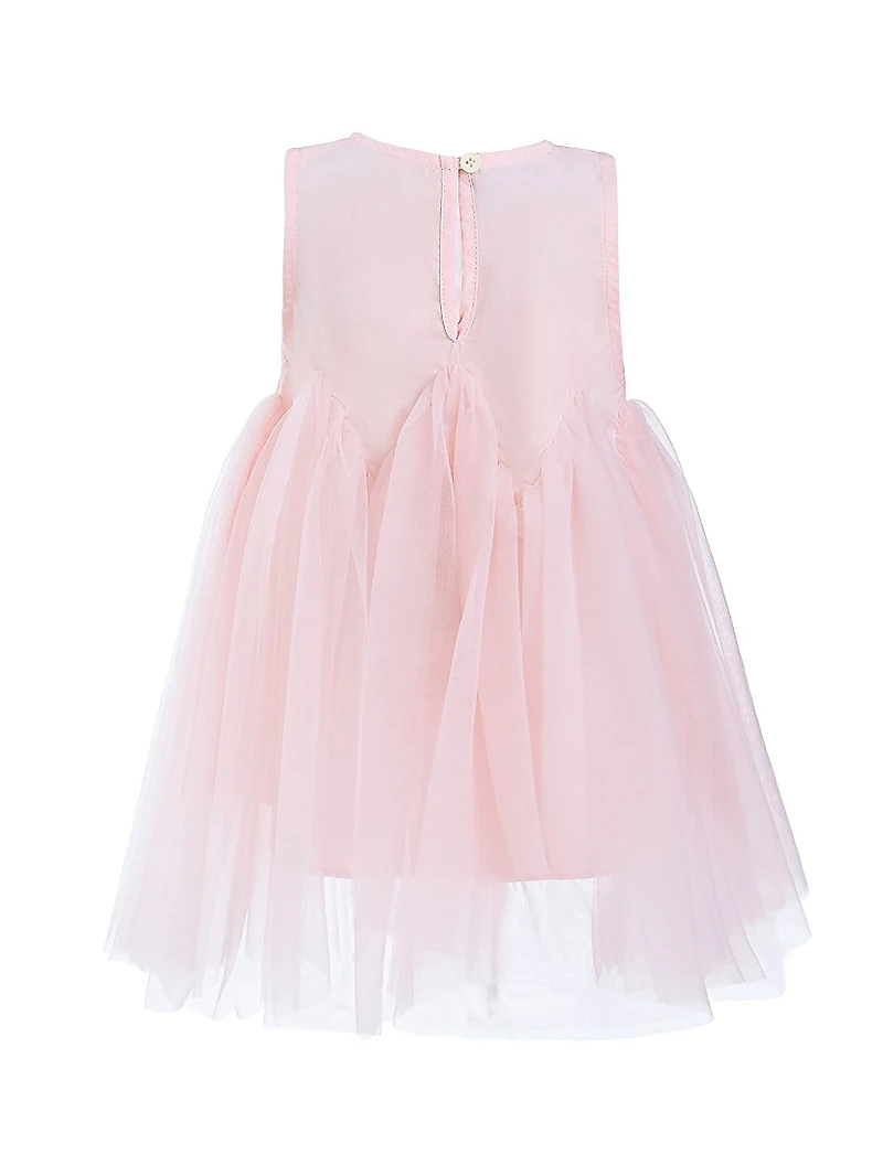 Little Girl's Rose Ribbon Dress