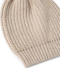 Cashmere and Silk Diamond Yarn Knit Beanie