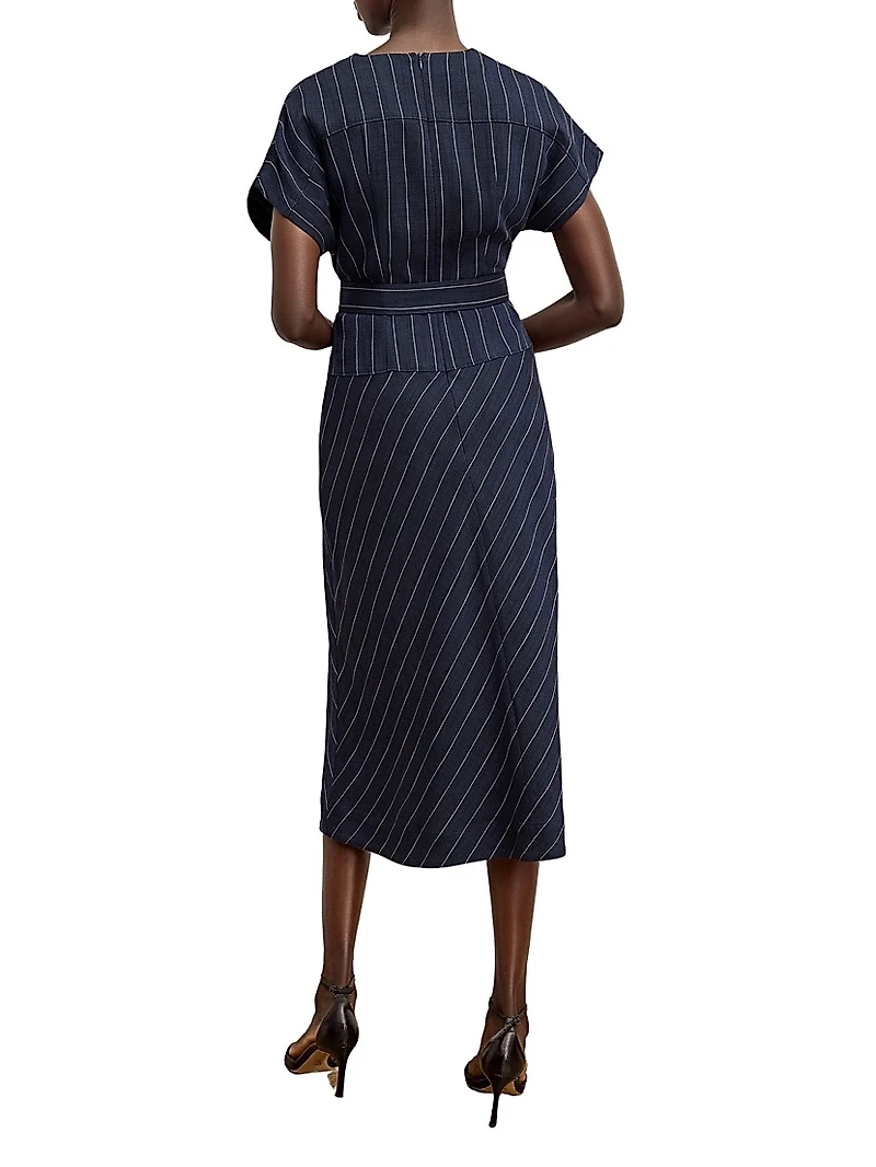 Cereah Dress Striped Porto Weave