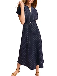Cereah Dress Striped Porto Weave