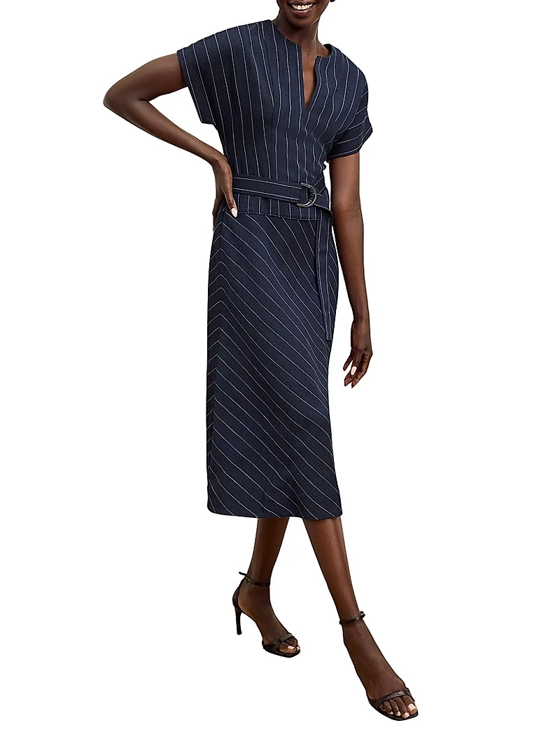 Cereah Dress Striped Porto Weave