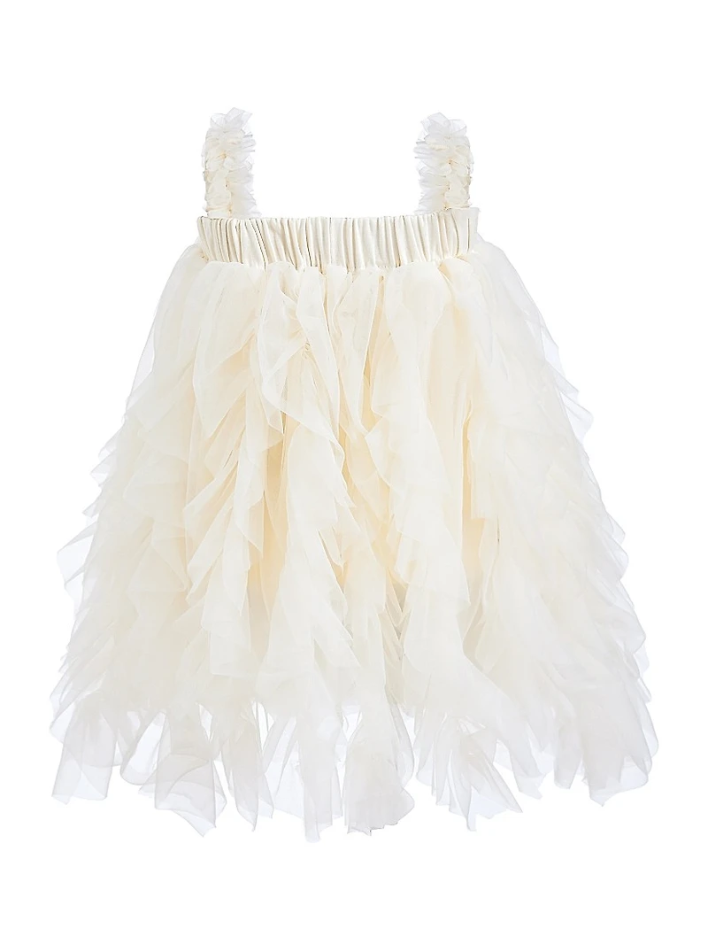 Baby Girl's Sleeveless Ruffle Layered Dress