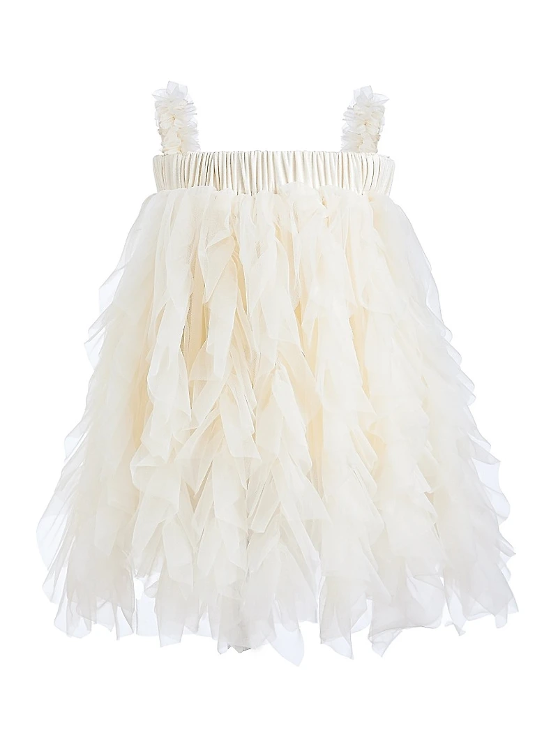 Baby Girl's Sleeveless Ruffle Layered Dress
