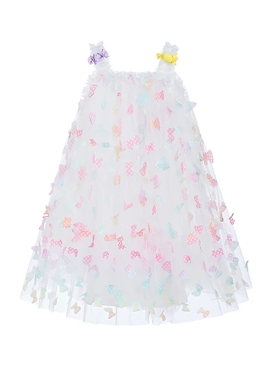 Little Girl's Ombre Butterfly Dress