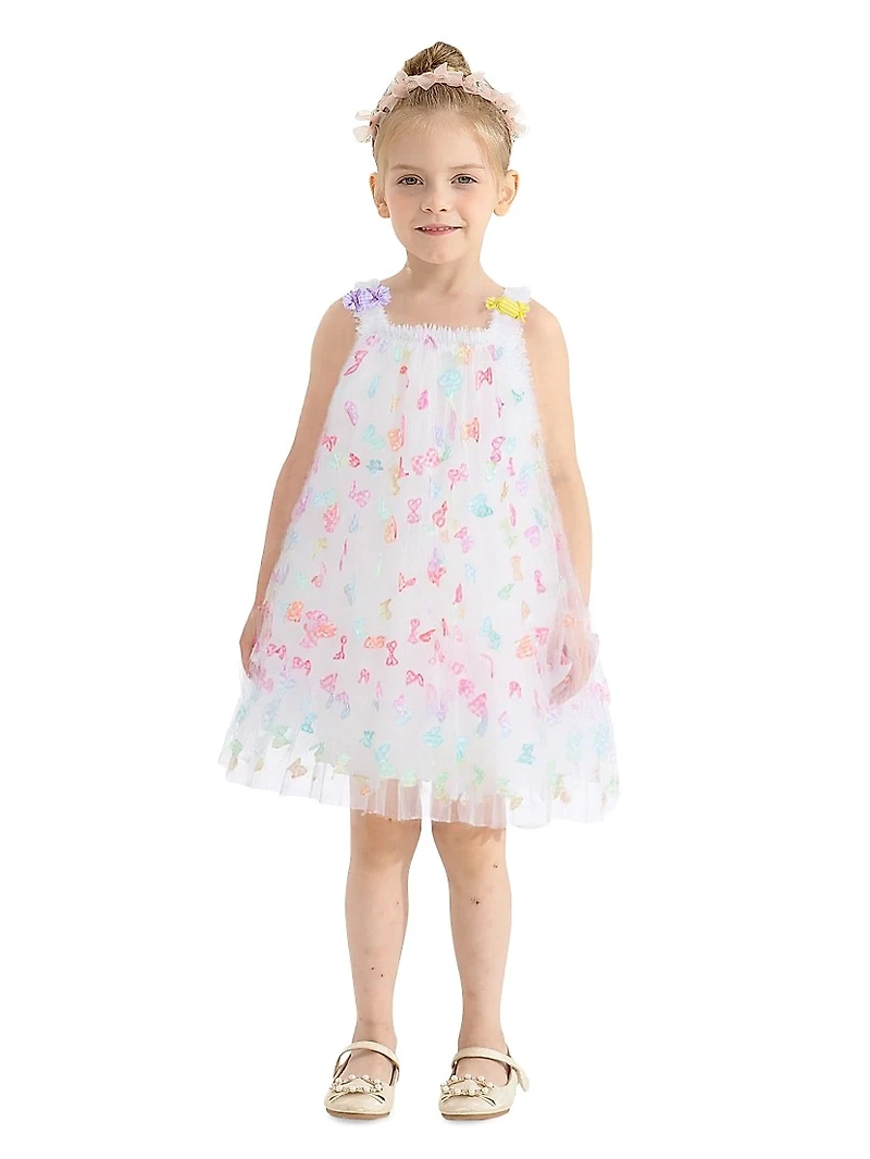Little Girl's Ombre Butterfly Dress