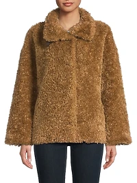 Curly Faux-Fur Jacket
