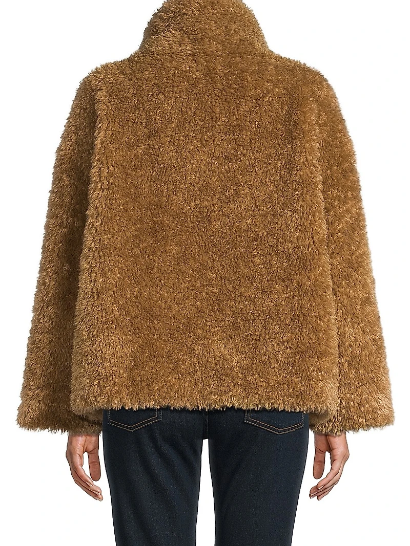 Curly Faux-Fur Jacket