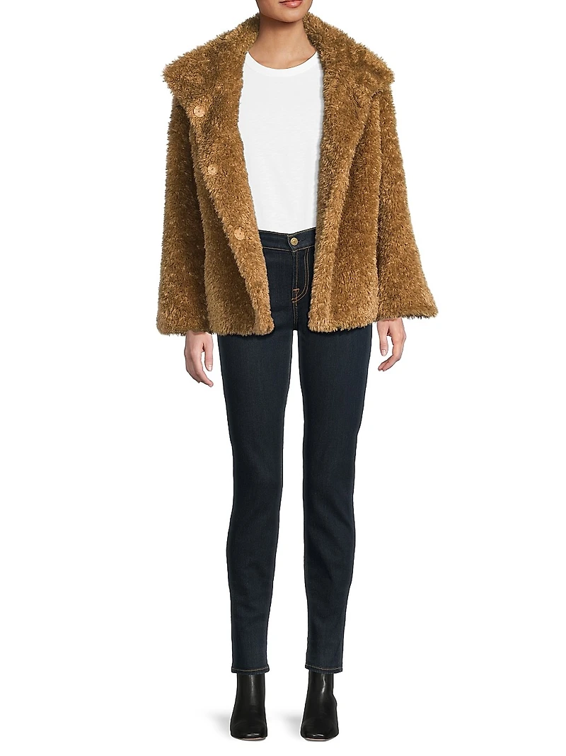 Curly Faux-Fur Jacket