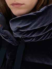 Velvet Quilted Down Jacket