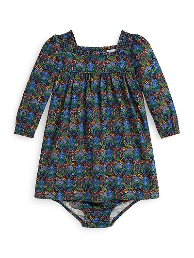 Baby Girl's Jersey Square Neck Babydoll Dress
