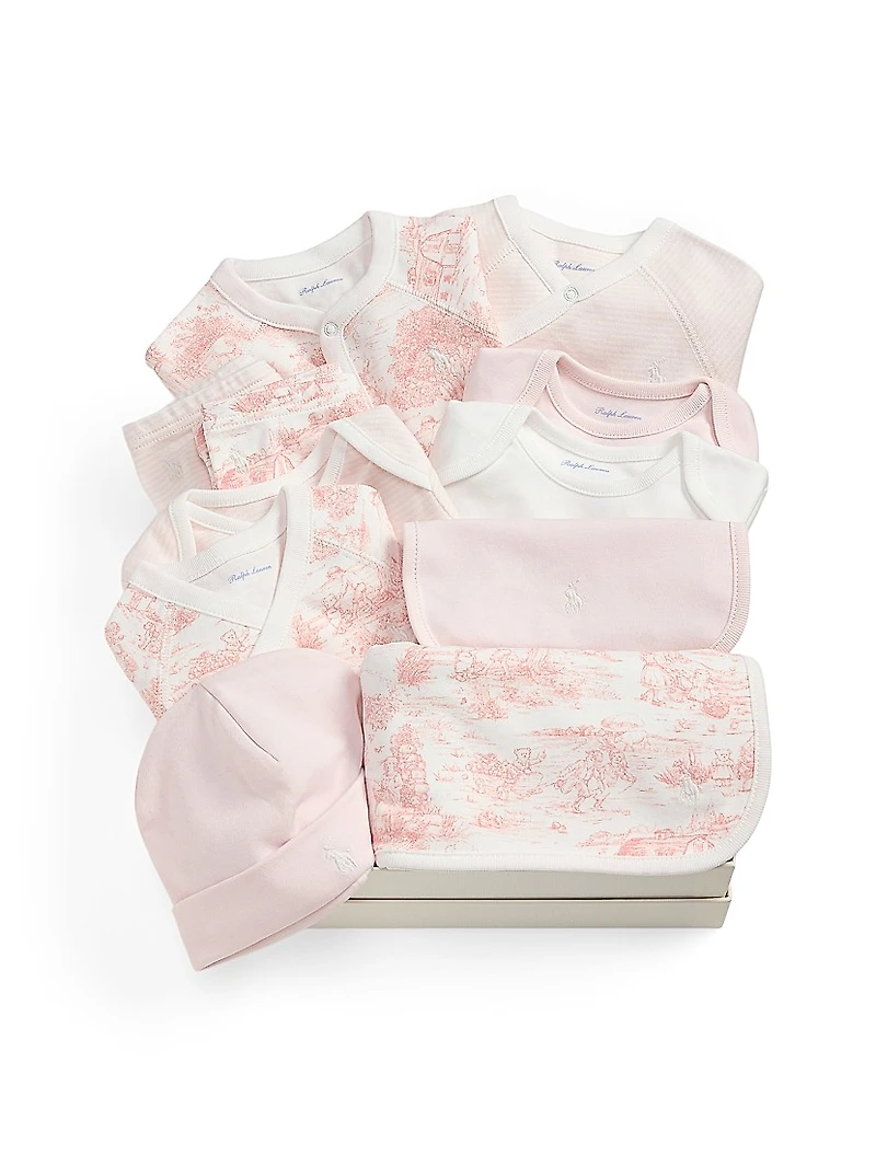 Baby Girl's Cotton Interlock 12-Piece Gift Set