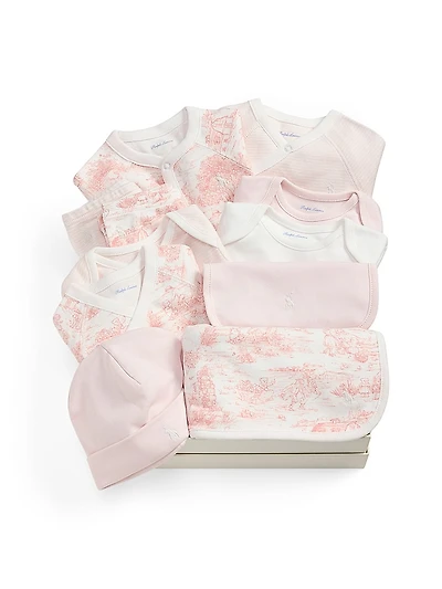 Baby Girl's Cotton Interlock 12-Piece Gift Set
