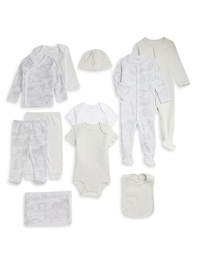 Baby Boy's Cotton Interlock 12-Piece Gift Set