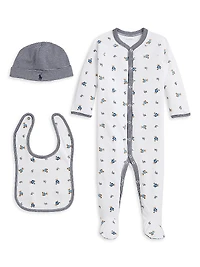 Baby Boy's Cotton Interlock 3-Piece Gift Set