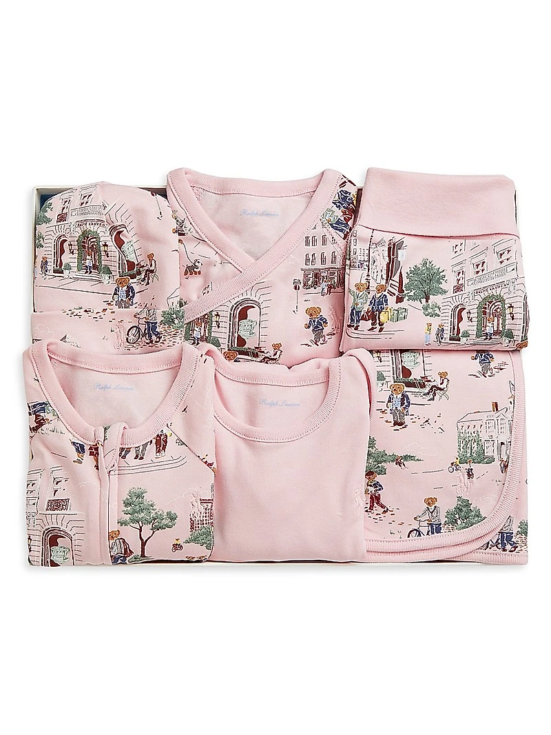 Baby Girl's Printed Gift Box Set