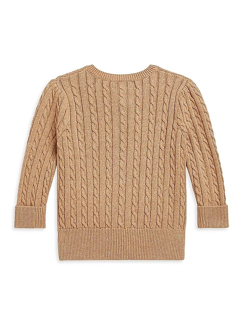 Baby Girl's Cotton Cable-Knit Cardigan