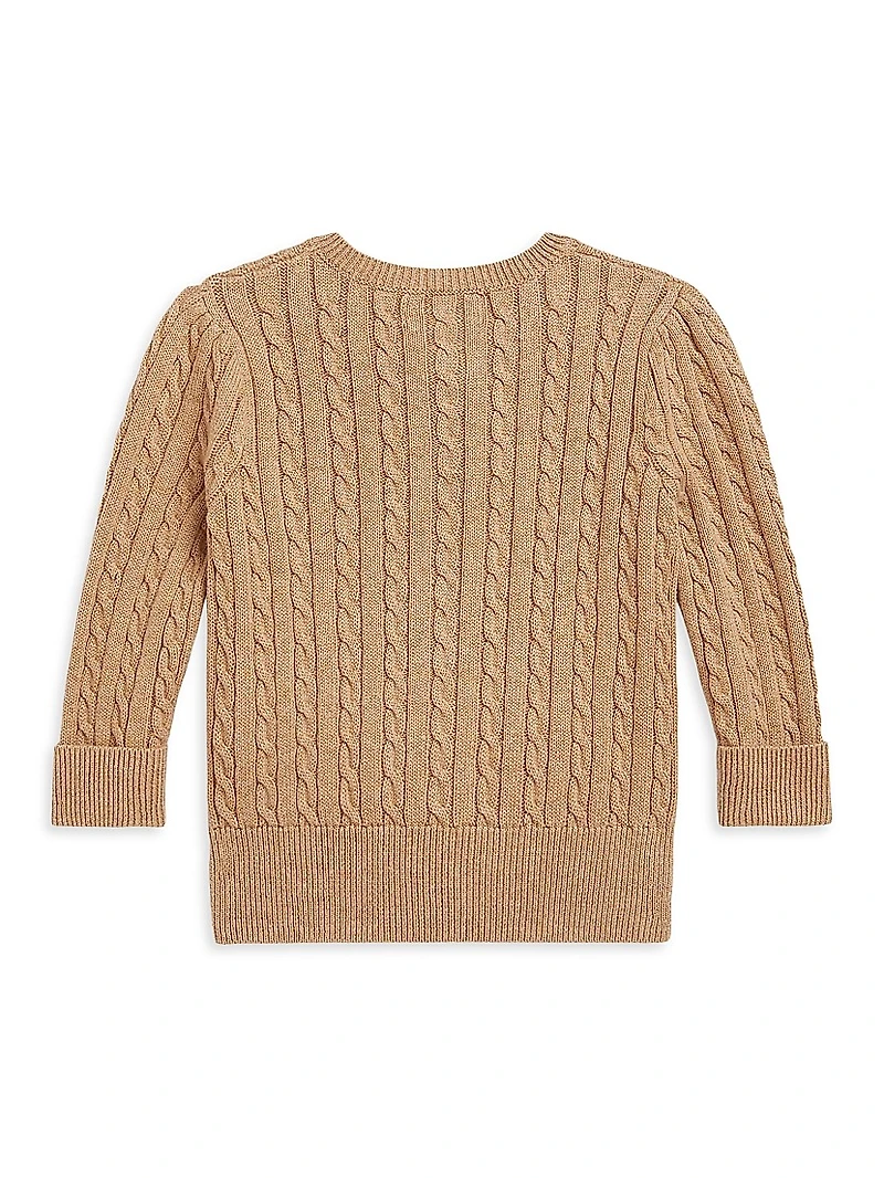 Baby Girl's Cotton Cable-Knit Cardigan