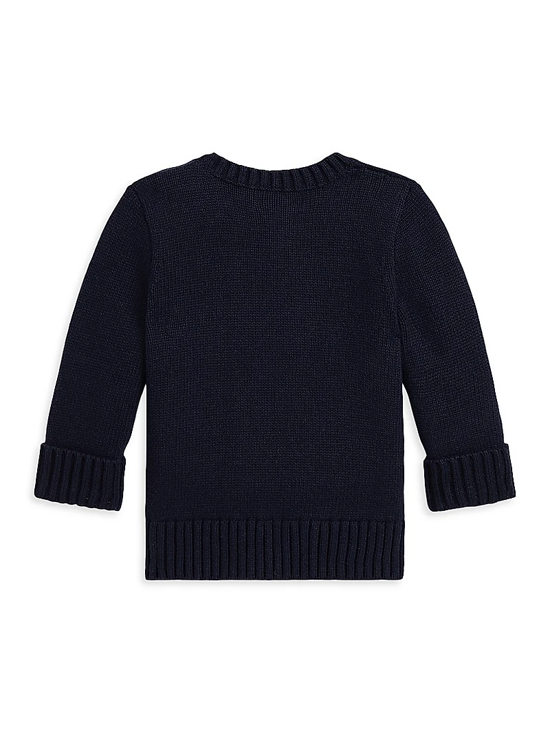Baby Boy's Dog Crewneck Sweater