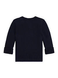 Baby Boy's Dog Crewneck Sweater