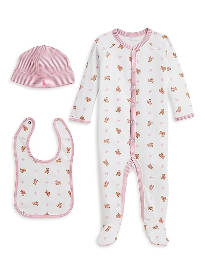Baby Girl's 3-Piece Gift Box Set