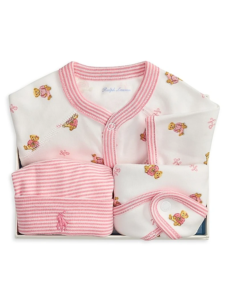 Baby Girl's 3-Piece Gift Box Set
