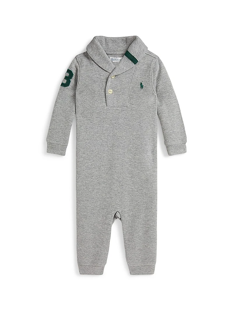Baby Boy's Estate Rib-Knit Coveralls