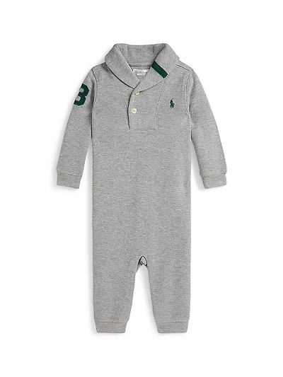 Baby Boy's Estate Rib-Knit Coveralls