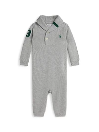 Baby Boy's Estate Rib-Knit Coveralls