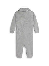 Baby Boy's Estate Rib-Knit Coveralls