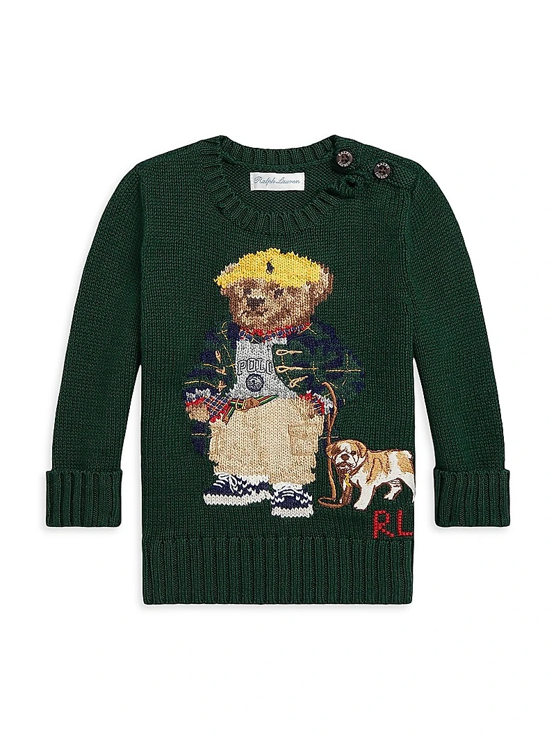 Baby Boy's Polo Bear Crewneck Sweater