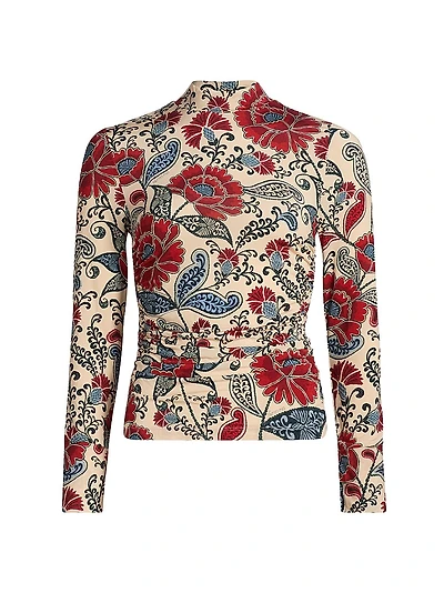Francesca Floral Jersey Blouse