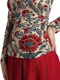 Francesca Floral Jersey Blouse
