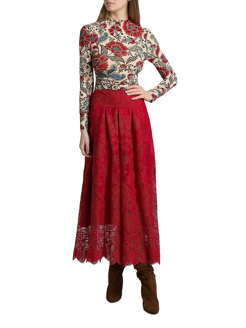 Francesca Floral Jersey Blouse