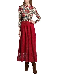 Francesca Floral Jersey Blouse