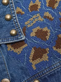 Studded Floral Denim Jacket