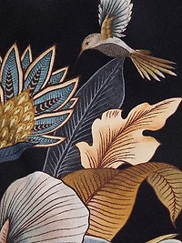 Snake Garden Floral Crêpe Wrap Minidress