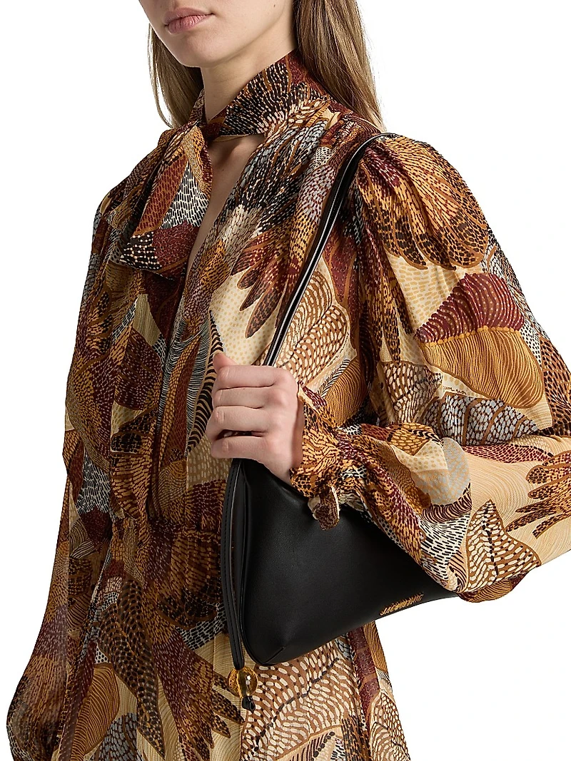 Dotted Macaws Graphic Maxi Dress