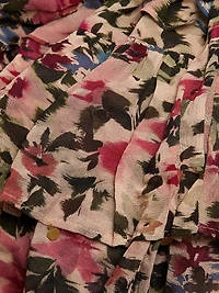 Blurry Tiny Flowers Floral Maxi Dress