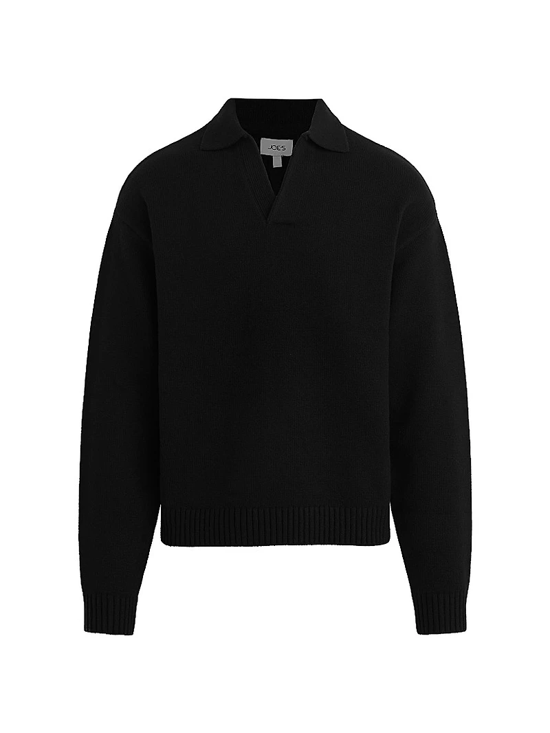 Wool Polo Sweater