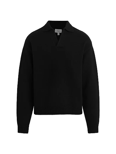Wool Polo Sweater