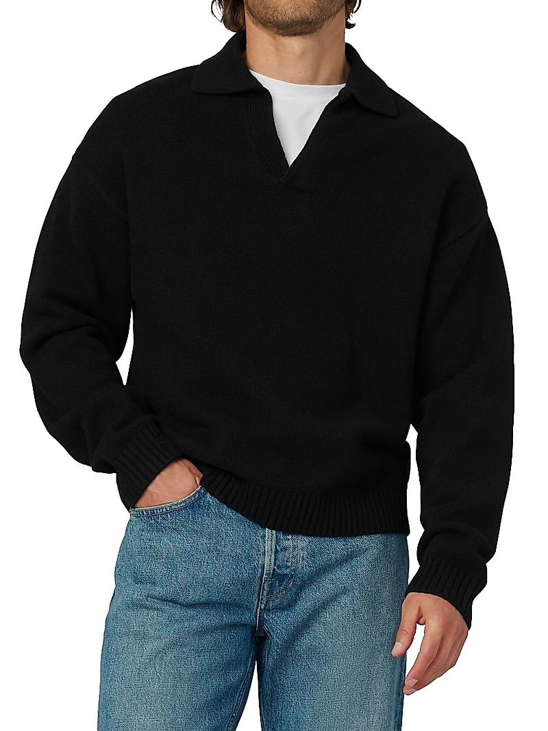 Wool Polo Sweater