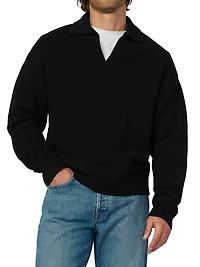 Wool Polo Sweater
