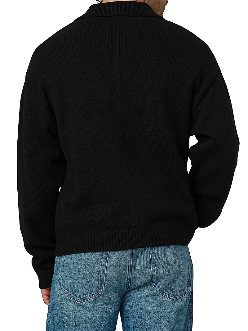 Wool Polo Sweater