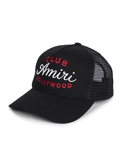 Club Amiri Logo-Embroidered Trucker Hat