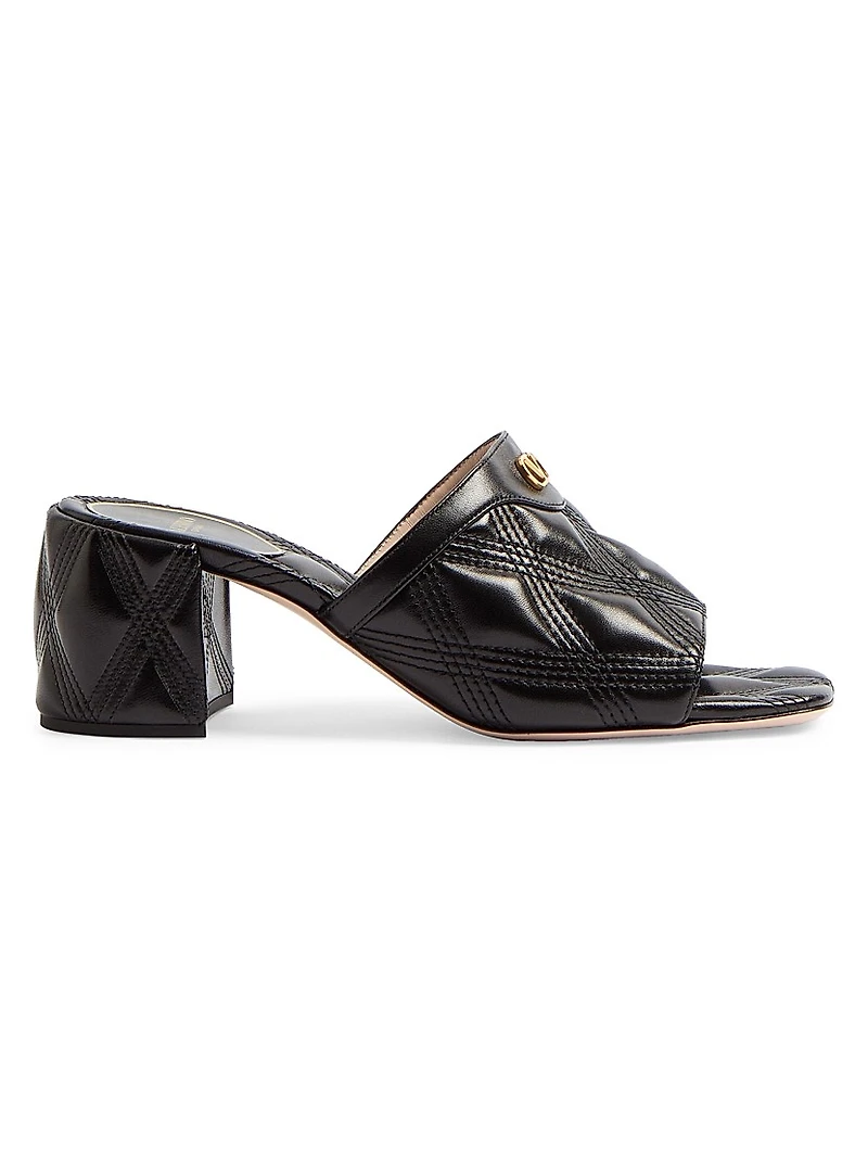 Quiltie 67 Quilted Nappa Leather 60MM Slide Sandals